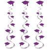 Printed Grad Cap Whirls (green) (3/Pkg)(Printed Grad Cap Whirls – Purple)