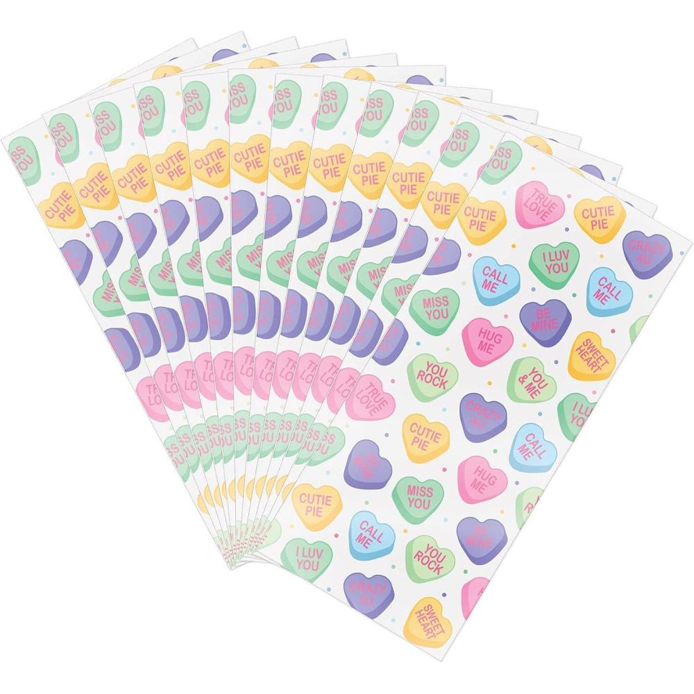 imageBeistle 50 Piece Candy Heart Valentines Day Cellophane Bags Plastic Cello Treat Holders Twist Ties Included Celebrating With You Since 1900