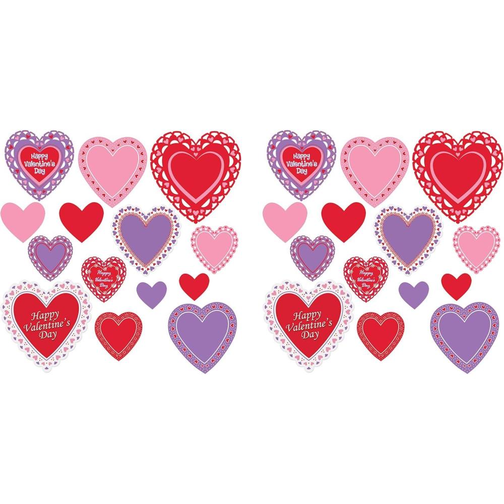 imageBeistle Valentines Day Cutouts Multicolor 4quot  12quot