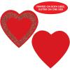 Beistle 12 Piece 5″ – 12″ Red Paper Glittered Heart Cut Outs For Valentine’s Day Decorations, Classroom Bulletin Board Décor, Craft Supplies, Made In USA Since 1900