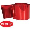 Beistle 2 Piece 200 FT Red Metallic Plastic Streamers for Birthday Party, Patriotic Supplies, and Valentine’s Day Decorations, Made In USA Since 1900, 2″ x 200′