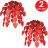 Beistle 2 Piece Red Heart Cascade Hanging Decorations For Happy Valentine’s Day Party Décor
