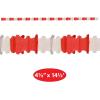 Beistle 4 Piece 14′ 6″ x 4.5″ Paper Hanging Ceiling Garlands Party Decorations, Photo Booth Backdrops, Background Décor, Red/White