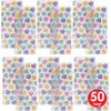 Beistle 50 Piece Candy Heart Valentine’s Day Cellophane Bags, Plastic Cello Treat Holders, Twist Ties Included, Celebrating With You Since 1900