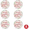 Beistle 6 Piece 2″ Happy Valentine’s Day Party Supplies Favors Holiday Lapel Pins, Pinback Buttons, Made In USA Since 1900, Red/Green/Pink/White