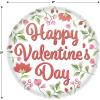 Beistle 6 Piece 2″ Happy Valentine’s Day Party Supplies Favors Holiday Lapel Pins, Pinback Buttons, Made In USA Since 1900, Red/Green/Pink/White