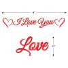 Beistle Red I Love You Banner for Happy Valentine’s Day Decorations, Engagement, Wedding, Anniversary Party Supplies