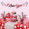 Beistle Red I Love You Banner for Happy Valentine’s Day Decorations, Engagement, Wedding, Anniversary Party Supplies