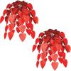 Beistle 2 Piece Red Heart Cascade Hanging Decorations For Happy Valentine’s Day Party Décor