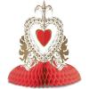 Beistle Vintage Valentine Cupid’s Heart Centerpiece