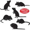 Beistle 12 Piece 6.25″ – 8.5″ Mice Silhouette Cut Outs, Creepy Halloween Party Decorations