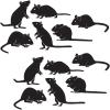 Beistle 12 Piece 6.25″ – 8.5″ Mice Silhouette Cut Outs, Creepy Halloween Party Decorations
