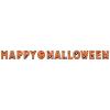 Glittered Happy Halloween Streamer Party Accessory (1 count) (1/Pkg)