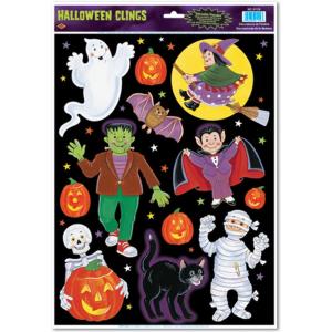Halloween Character Clings Party Accessory (1 count) (12/Sh)