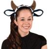 Beistle 3 Piece Cow Ears and Horns Headbands For Farm Theme Western Party Costume Accessories, Celebrating With You Since 1900