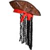 Beistle Caribbean Pirate Hat with Dreadlocks(Caribbean Pirate – 2 Piece)