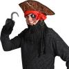Beistle Caribbean Pirate Hat with Dreadlocks(Caribbean Pirate – 2 Piece)