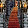 Beistle Castle Entrance Door Covers 2-Count – Plastic Gothic Decorations with Torches and Stone Staircase for Haunted Houses, Dungeon Themes, Halloween Parties and Fantasy Events, 5’ x 30”