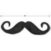 Beistle Handlebar Hairy ‘Staches – 4 Pack, Black Self-Adhesive Polyester Handlebar Mustaches, Halloween Costume Accessories for Disguises, Photo Booths, Western Parties, and Character Dress-Up, 5”