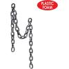 Beistle Silver Chain, Plastic Chain Link for Halloween Parties, Fake Chain Halloween Accessory & Scary Decor for Spooky Dungeon & Haunted Houses, 6′(2 piece)