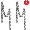 Beistle Silver Chain, Plastic Chain Link for Halloween Parties, Fake Chain Halloween Accessory & Scary Decor for Spooky Dungeon & Haunted Houses, 6′(2 piece)