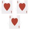 Beistle Plastic Card Suit Vests – 3-Pack Playing Card Sandwich Board Vests with Ace of Hearts and Harlequin Design, Costume Accessories for Las Vegas Casino Nights, Game Night Gambling Parties