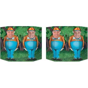Beistle 54780, 2 Piece Alice in Wonderland Photo Props, 3’1″ x 25″, Multicolored
