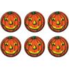 Beistle 6 Piece Vintage Halloween Party Supplies Pumpkin Goblin Jack O Lantern Button Pins