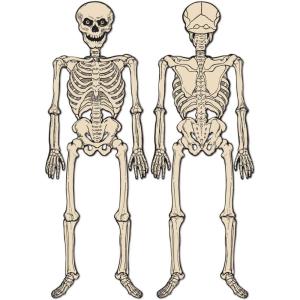 Beistle Party Decoration 4′ 3″ Jointed Skeleton Cutouts – 12 Pack (1/Pkg)