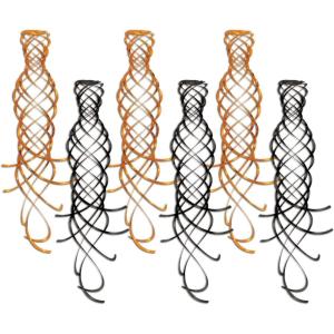 Beistle Spooky Hanging Whirls 24 Piece Happy Halloween Party Decorations Cat Ghost Skeleton Jack O Lantern Spider Bat, 17.5″ – 34.5″, Black/Orange(Shimmering Whirls)
