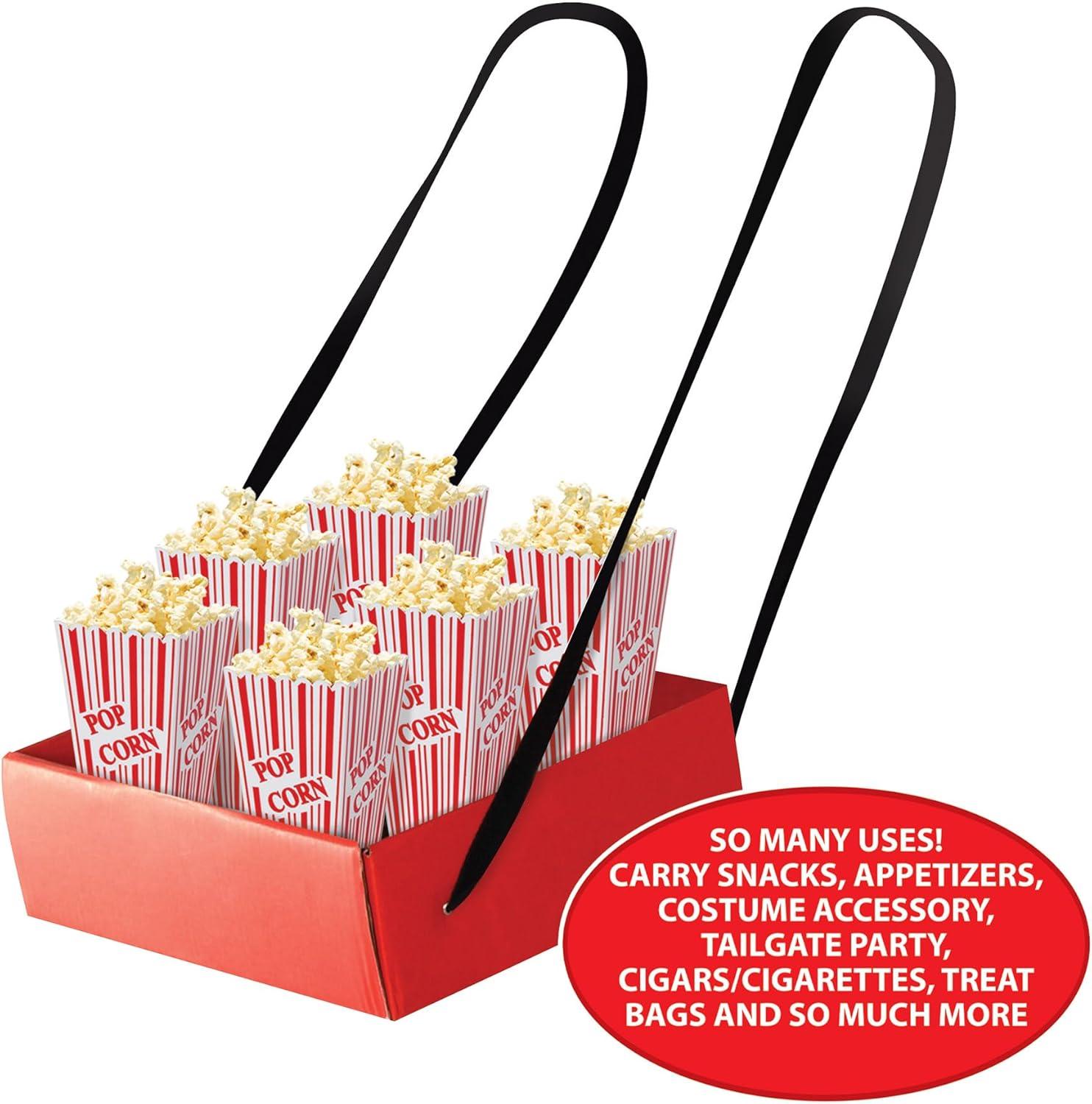 imageBeistle Cigarette Girl Party Tray 2Count VintageStyle Cardstock Trays with Black Ribbon Straps for Roaring 20s Costumes Gatsby Parties Movie Nights and Themed Events 4 x 11 x 13