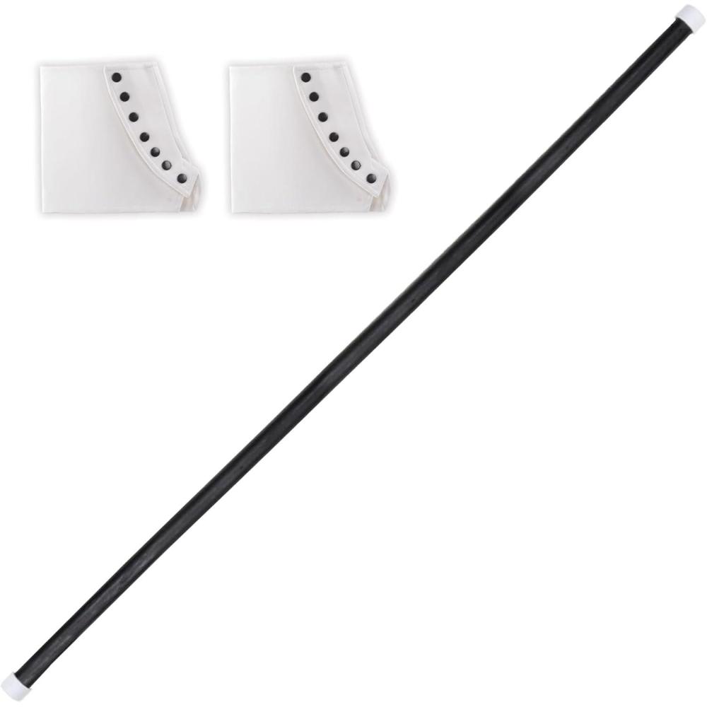 imageBeistle Vintage Costume Accessory Bundle 1 Theatrical Cane ampamp 1 Pair of White and Black Spats 1920s Gentleman Magician Victorian Stage Performance Great 20s Party Accessories