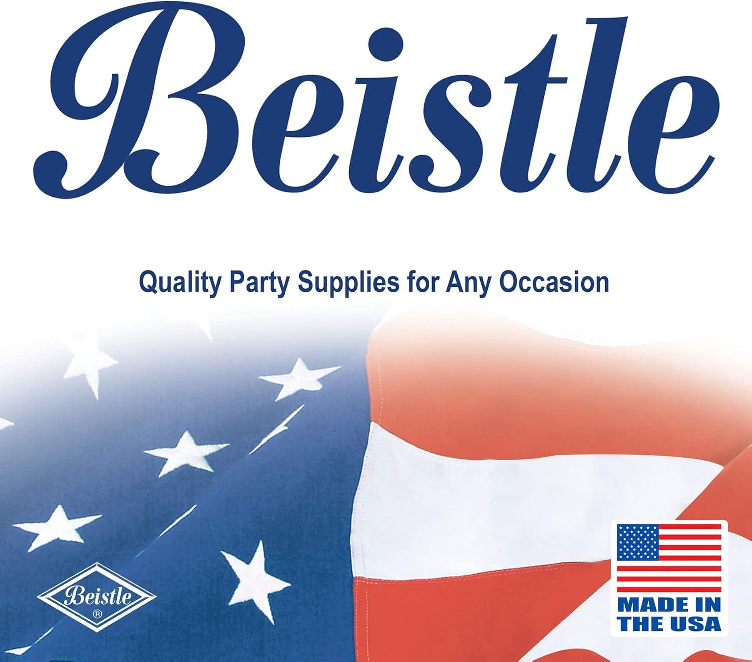 imageBeistle 100 Piece Happy New Year Party Supplies Favors NYE Noisemaker Horns Made in USA Since 1900 9quot WhiteSilver