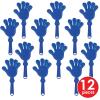 Beistle Blue Hand Clappers – 12 Pack, Plastic Hand Clapper Noisemakers for Celebrations, Events, Sports Teams, Rallies, & Group Activities, 7½”