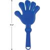 Beistle Blue Hand Clappers – 6 Pack, Plastic Hand Clapper Noisemakers for Celebrations, Events, Sports Teams, Rallies, & Group Activities, 7½”