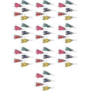Beistle Fringed Trumpets 50 Piece New Years Eve Party Supplies Noisemaker Favors, 7″, Multicolored