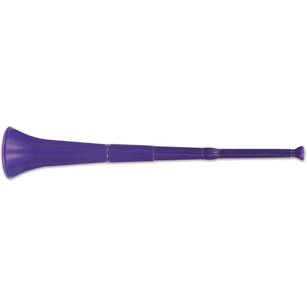 imageBeistle Plastic Collapsible Stadium Horn Sports Party Supplies New Years Eve Noisemakers 285quot RedPurple
