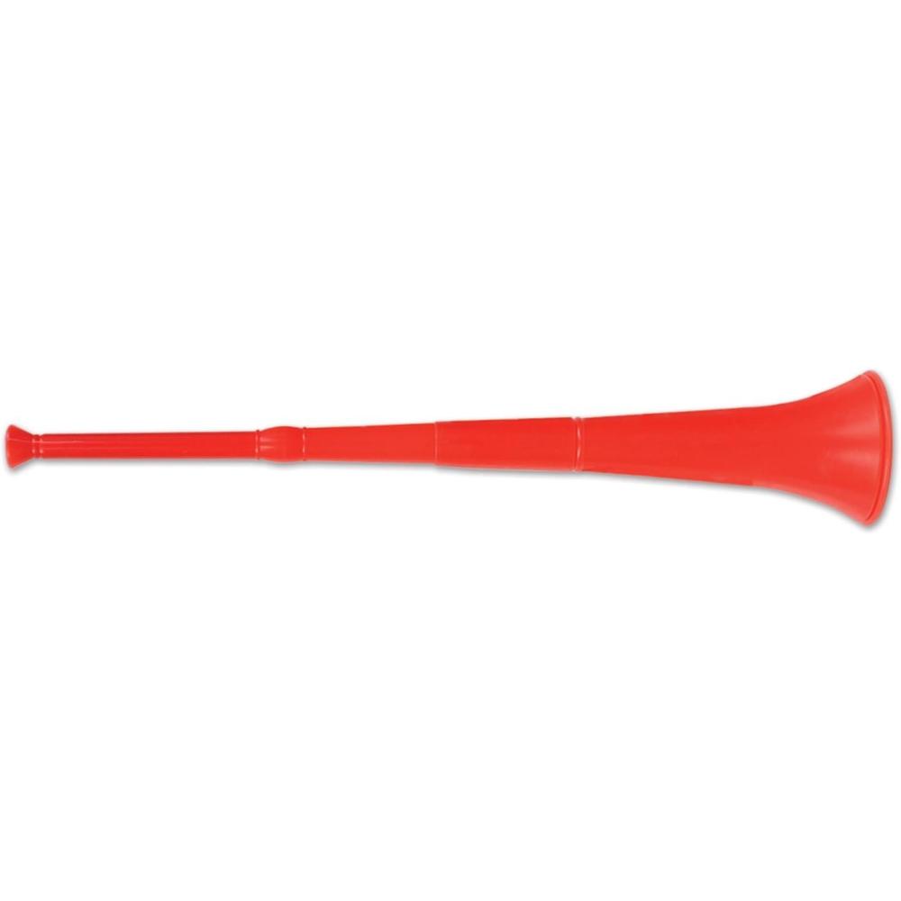 imageBeistle Plastic Collapsible Stadium Horn Sports Party Supplies New Years Eve Noisemakers 285quot RedRed