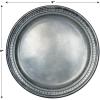 Beistle 16 Piece All Ocassion Disposable Pewter Paper Plates For Medieval Theme Party Supplies, Pirate And Halloween Tableware, Gray, 9″