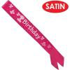 Beistle 60673-P 1st Birthday Satin Sash, 19.25″ x 2.75″, Dark Pink/Light Pink/White
