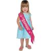 Beistle 60673-P 1st Birthday Satin Sash, 19.25″ x 2.75″, Dark Pink/Light Pink/White