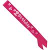 Beistle 60673-P 1st Birthday Satin Sash, 19.25″ x 2.75″, Dark Pink/Light Pink/White
