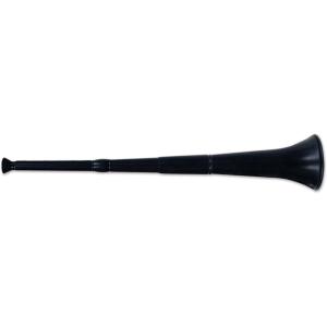 Beistle Plastic Collapsible Stadium Horn Sports Party Supplies New Years Eve Noisemakers, 28.5″, Red(Black)