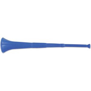 Beistle Plastic Collapsible Stadium Horn Sports Party Supplies New Years Eve Noisemakers, 28.5″, Red(Blue)