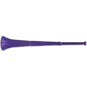 Beistle Plastic Collapsible Stadium Horn Sports Party Supplies New Years Eve Noisemakers, 28.5″, Red(Purple)