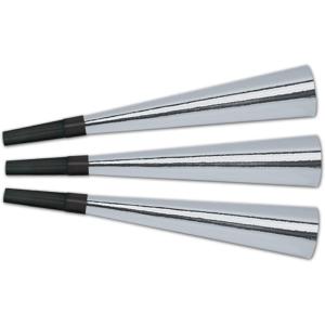 Pkgd Foil Horns (Silver) (15/Pkg)
