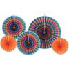Beistle Fiesta Accordion Paper Fans
