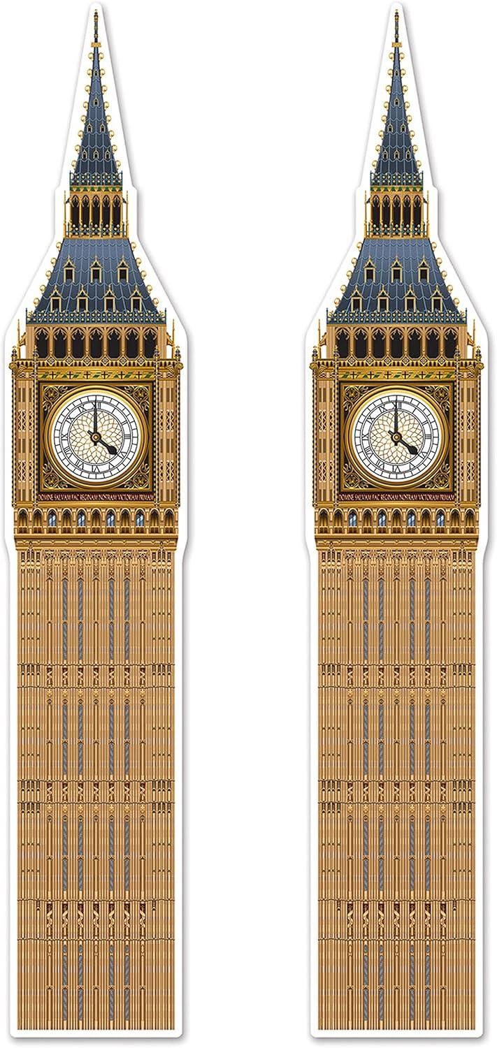 imageBeistle Big Ben Photo Prop Backdrop 5 11quot Tall  British International Party Wall Decoration Cut Out England Themed DecorBig Ben