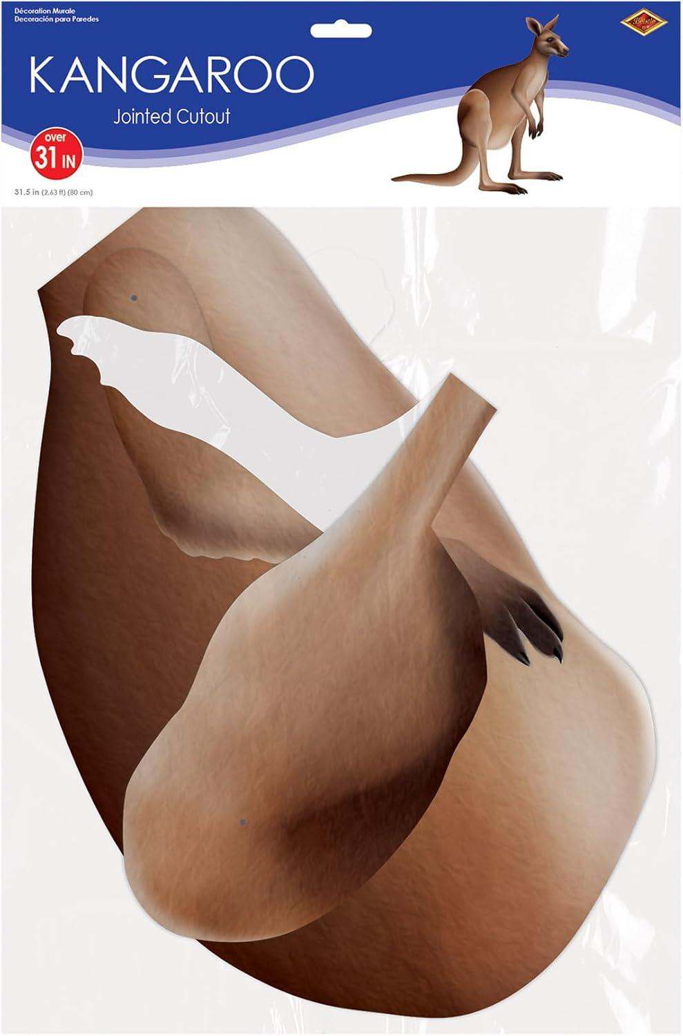 imageBeistle Jointed Kangaroo Decoration Australian Outback Party Supplies Classroom Wall Dcor Vacation Bible School Props Birthday Party Accent 315quot x 3075quot