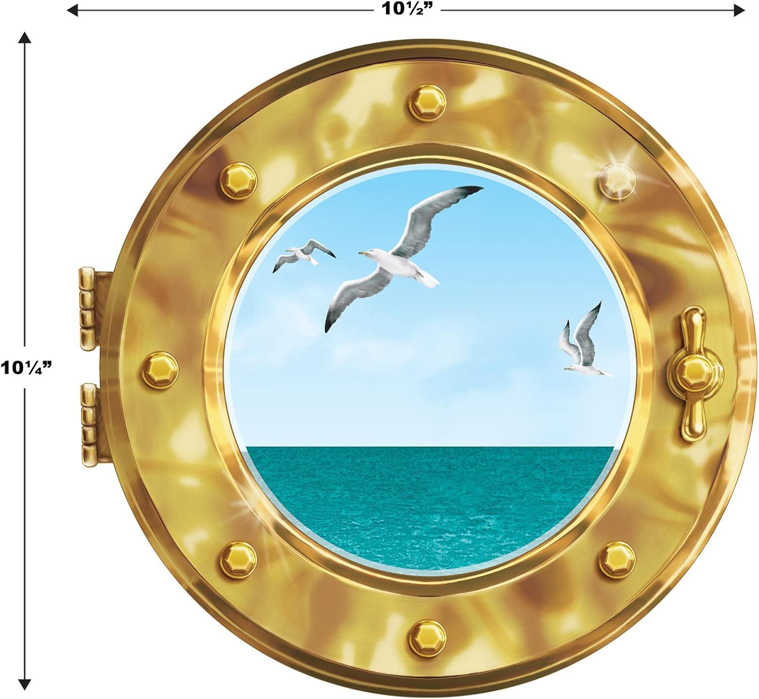 imageCruise Ship Porthole Peel N Place 12quot x 15quot Sh 1Pkg